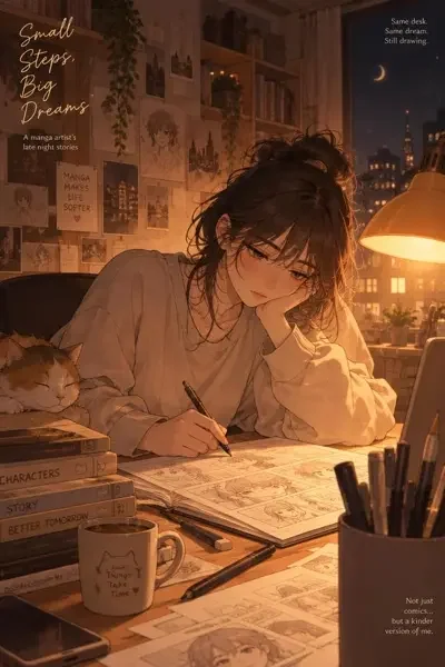 深夜漫画家海报封面