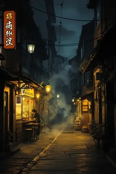 老巷烟火海报封面